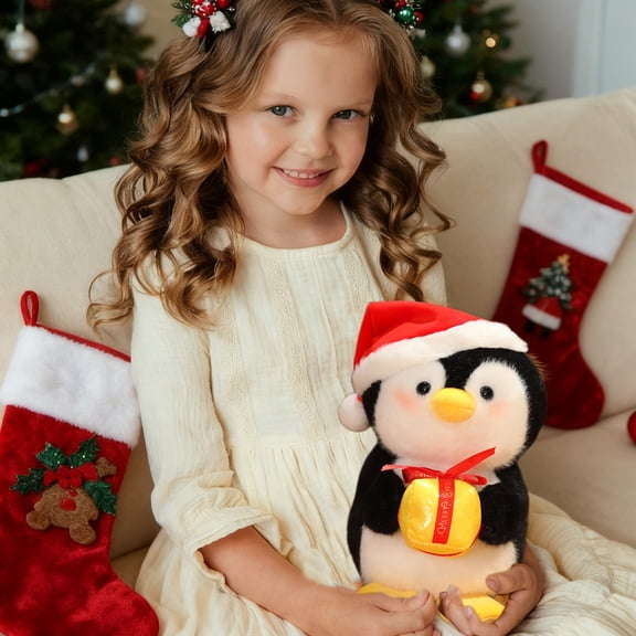 ChicYu Christmas Gift Happy Santa Claus Pulling Sleigh Series Toy Indoor Home Decoration Soft Festive Design for Christmas Gifting and Home Decor