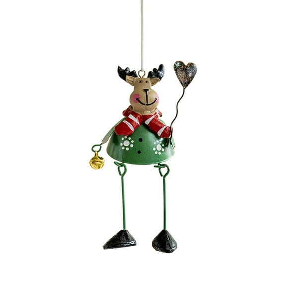 ChicYu Christmas Hanging Ornaments Metal Christmas Decor Christmas Tree Bells Suitable for Christmas Tree Decoration for Door Window Tree