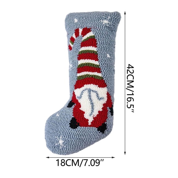 ChicYu Christmas Irregular Shaped Filled Christmas Stocking Pillow Festive Irregular Christmas Stocking Pillow with Filling for Living Room Sofas Beds or Christmas