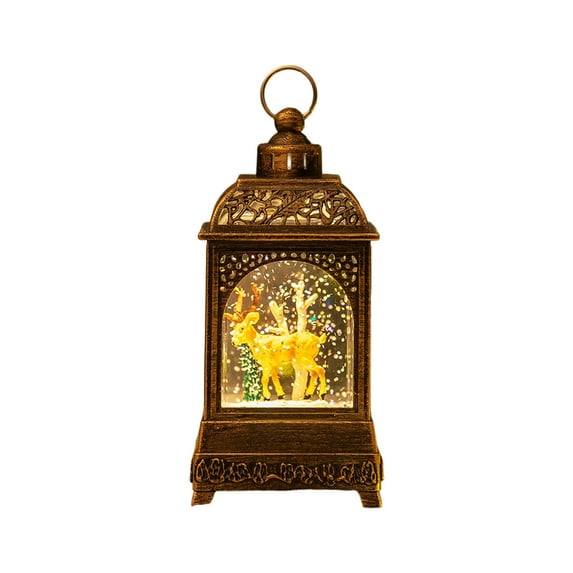 ChicYu Christmas Lantern Decoration Night Light Christmas Lantern Table Lamp Lighting Water Lamp Home Decor Lantern Christmas Party Supply Provides Lighting and Decor