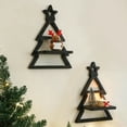 thumbnail image 1 of ChicYu Christmas Tree Shaped Wall Mounted Storage Rack Tree Shaped Design Fits Wall Mounted to Save Space Suitable for Storing Small Christmas Decor, 1 of 7