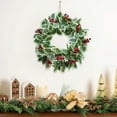thumbnail image 1 of ChicYu Christmas Wreath Christmas Decorative Wreath Door Hanging Scene Decoration Classic Christmas Wreath Design Fits Door Hanging Vibes for Holiday Scene Setup​, 1 of 6