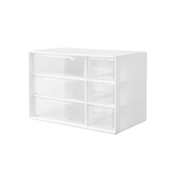 ChicYu Clear Jewelry Case,Clear Travel Organizer with Adjustable Rings Slots Necklace Hooks,Women Accessory Storage White