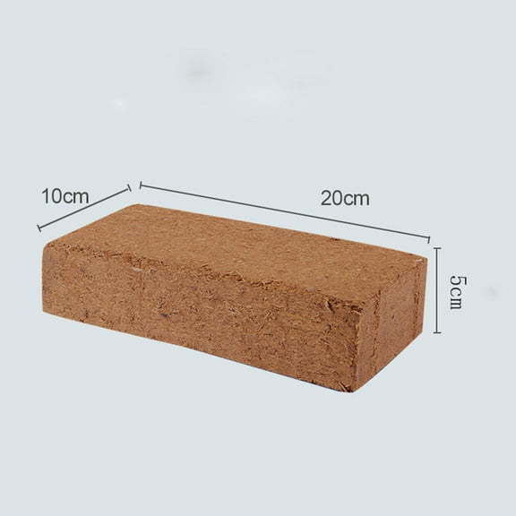 ChicYu Compressed Coconut Coir Brick - Enriched Planting Substrate for Succulents, Vegetables and Flowering Plants for Herbs, Flowers, House Plants Brown