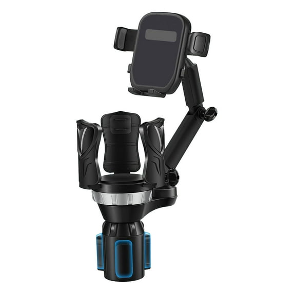 ChicYu Cup Trey Phone Mount for Car,Upgraded 2 in 1 Car Cup Phone Holder Expander with Adjustable Base,360 Degree Rotation for Trucks, RVs, Boats, Campers, Caravans