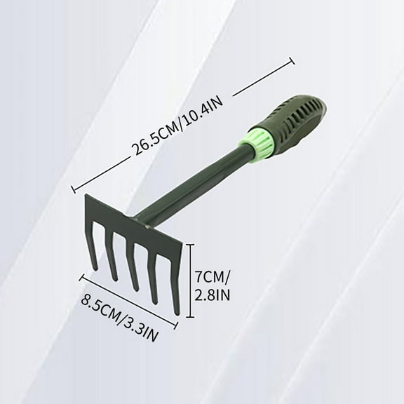 ChicYu Ergonomic Rubber Garden Multi-Tool,Compact Shovel with Detachable Hoe Head for Planting and Cultivation Garden Shovel Garden Hand Trowel D