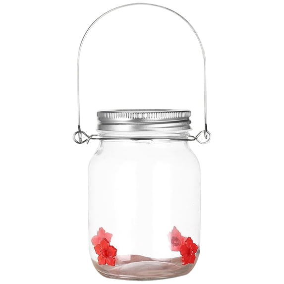 ChicYu Hummingbird Hooked Feeder,Hummingbird Feeder for Outdoors Hanging, Humming Bird Feeders Leak-Proof Flower Feeding Ports, Hummingbird Feeder Outdoor Garden Décor