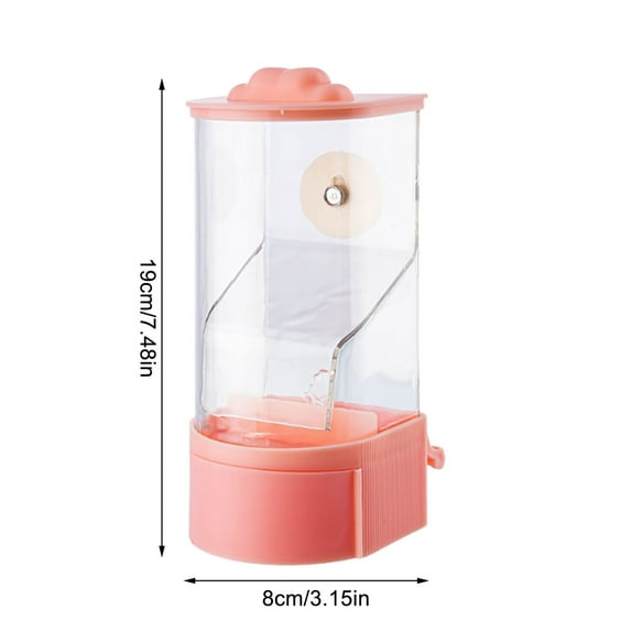 ChicYu Water Dispenser Set,Automatic Parakeet Feeders Drinker Cage Parakeet Food Dispenser Container Accessories for Small Lovebirds Canary Budgies