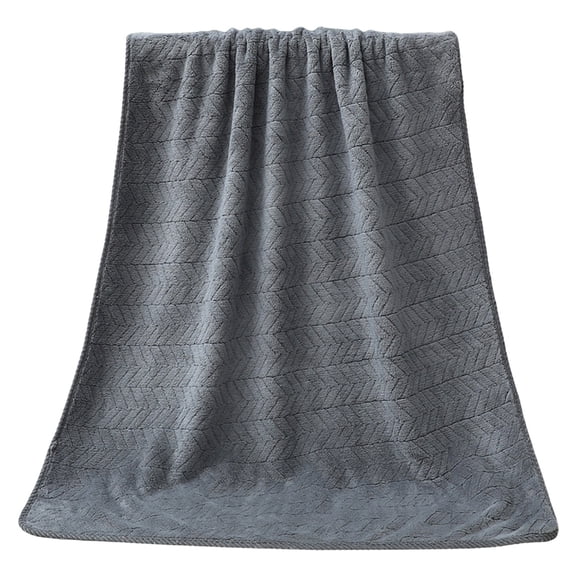 ChicYu Corals Velvet Bath Towel Absorbent Non-Shedding Hair Towel Fast Drying Bath Beach Toweling for Adults Spa Gym Home Use Ear Weave Design