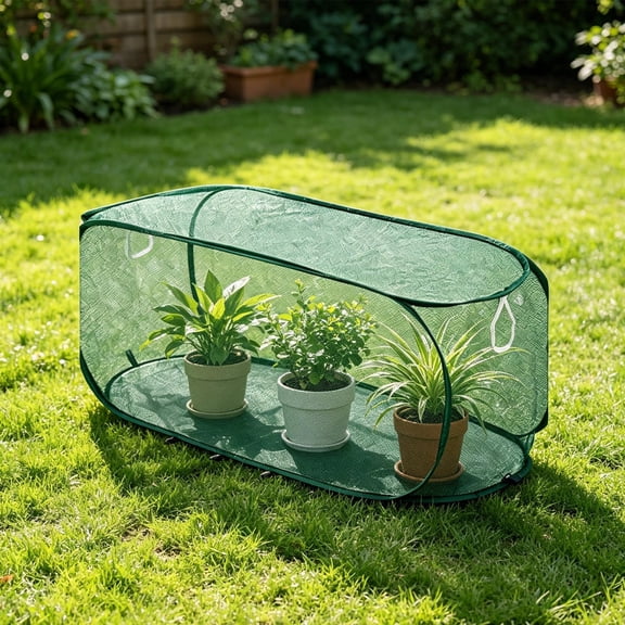 ChicYu Crop Cover Garden Netting Instant Greenhouse Foldable Mesh Protector Insect Bird Barrier Vegetable Seedlings Herbs Cubierta de Cultivos