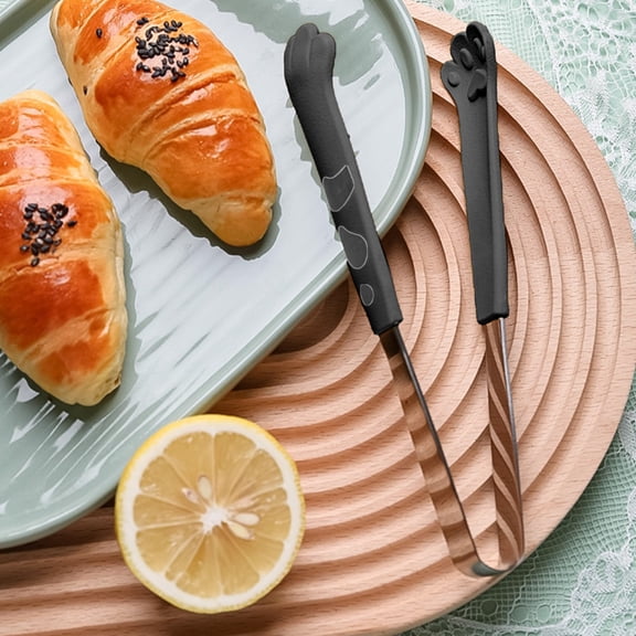 ChicYu Cute Paw Shaped Food Clip Stainless Steel Heat Proof Style Suitable for Grilling Bread Lemon Clamping for Home Kitchen Outdoor Barbecues