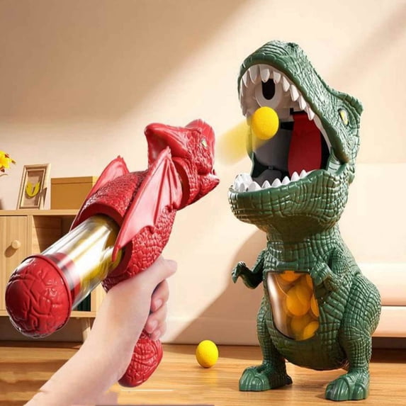 ChicYu Dinosaur Target Toy Air Soft Dinosaur Model Toy Safe Interactive Game for Indoor Outdoor Play(No Batteries Included )