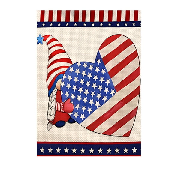 ChicYu Double-Sided Independence Day Garden Flag,Outdoor Patriotic Yard Decoration for July 4th Porch, Holiday Fence Display