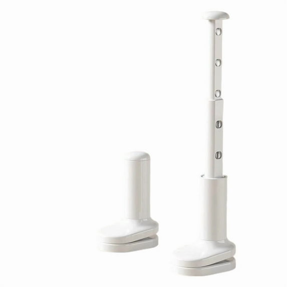 ChicYu Drill-Free Retractable Clothes Drying Rod Plastic Adjustable Laundry Rack Portable Foldable Drying Tool for Travel for Home Travel and Small Spaces to Hang Clothes and Towels