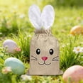 thumbnail image 1 of ChicYu Easter Bunny Gift Bags Party Favor Birthday Decoration Reusable Bunny Drawstring Treat Goodie Bag for Bunny Easter Shower Candy Garden Tea Party Supplies, 1 of 6