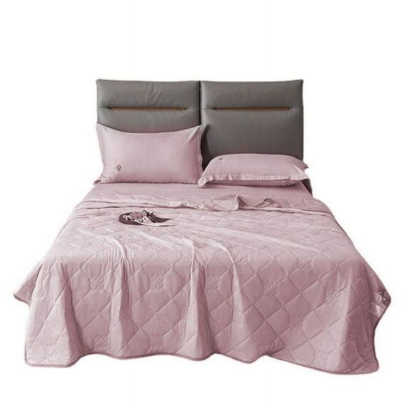 ChicYu Full Size Ice Silk Summer Quilt, Air Conditioning Bedding for Guest Rooms,Quilt Core with Durable