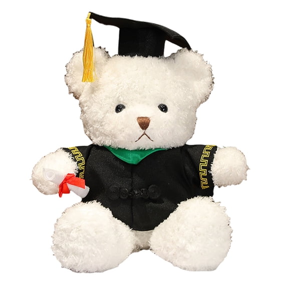 ChicYu Graduation Season Bear Toy Doctors Designs with Plushs Doll Stuffed Animals Cloth Doll Gift for Celebrations as a Memorable Present That Commemorates Success