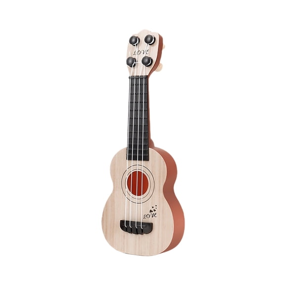 ChicYu Guitar Ukulele Toy Musical Instrument Playable Early Education Small Guitar for Develops Musical Sense Hand Coordination