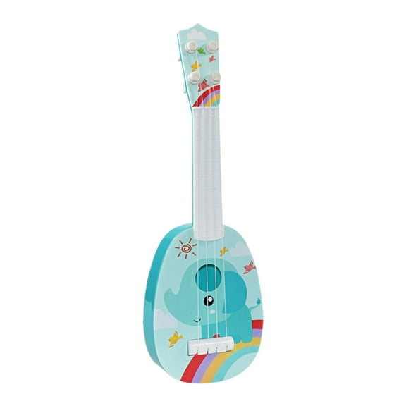 ChicYu Guitar Ukulele Toy Musical Instrument Playable Early Education Small Guitar for Develops Musical Sense Hand Coordination