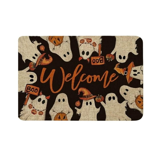 ChicYu Halloween Decorative Carpet Outdoor Entryway Door Floor Mat Dirt Proof Easy to Care for Floor Mat for Outdoor Entryway Prevents Dirt Accumulation