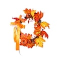 thumbnail image 1 of ChicYu Halloween Thanksgiving Artificial Door Hanging Wreath Holiday Decoration Plastic Small Flower Window Prop Festive Ornament Wreath Home Decor Party Decorative(35*35cm), 1 of 5