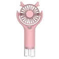 thumbnail image 1 of ChicYu Handheld Misting Fan with Large Water Tank Quiet 3 Speed USB Rechargeable Cooler,High Mist Output Desktop Humidifier for Dry Environments Pink, 1 of 5