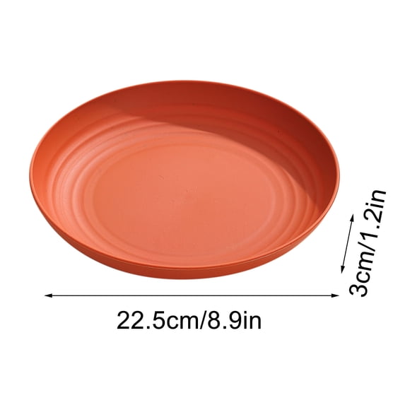 ChicYu Household Fruit Snack Serving Plates Practical Garbage Disposal Dishes Tabletop Organizer Efficient Cleaning Solution Kitchen Utility Item Multipurpose Designs Orange red