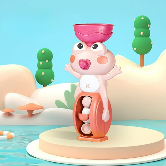 ChicYu Kids Baby Bath Toys Bath Spinning Toy Water Play Toy for Baby Bath Time Safe Soft Making Bath Time Funny for Toddlers