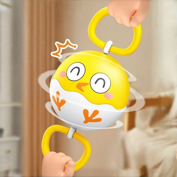 ChicYu Kids Whistling Flying Ball Flashing Pull String Rotating Candy Ball Light Up Toy Suitable for Kids Outdoor and Indoor Play