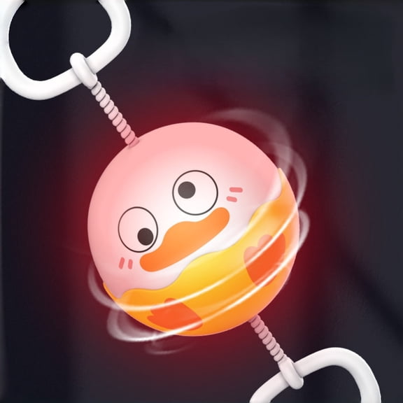 ChicYu Kids Whistling Flying Ball Flashing Pull String Rotating Candy Ball Light Up Toy Suitable for Kids Outdoor and Indoor Play