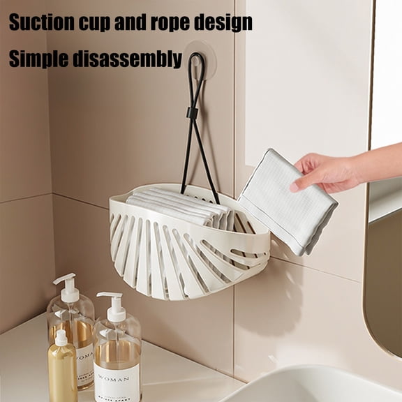 ChicYu Kitchen Sink Hanging Storage Basket Fits Faucets Holds Sponges Brushes Soap Saves Space Keeps Sink Tidy for Home Kitchen Use​