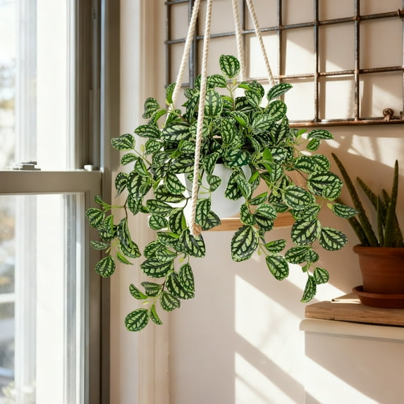 ChicYu Large Bundle of Green Leaf Vines with Pot Faux Vines Realistic Green Decoration for Home Garden Wall Party Backdrop Indoor Outdoor Landscaping