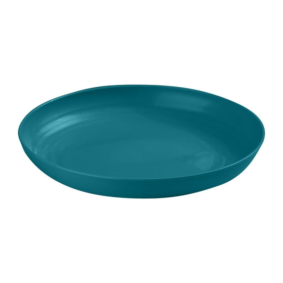 ChicYu Large Capacity Round Vegetable Plates for Household Dining Salad Snack Bones Collection Food Serving Dishes Reusable Durable Dishwasher Safe Dinnerware E