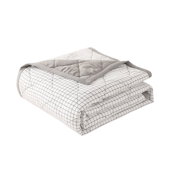 Lomaiwei Lightweight Washed Cotton Summer Cooling Quilt Solid Color Summer Quilt Thin and Cool Cotton Quilt for Summer Nights Keeps Breathable Comfortable 150x100cm