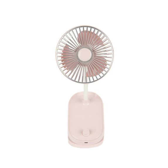ChicYu Magnetic Clip Desktop Fan Rotatable USB Air Circulator,Thin Design with Non-Slip Base for Laptop/Study Table Pink