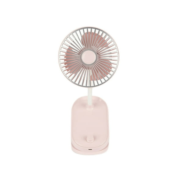 ChicYu Magnetic Clip Desktop Fan Rotatable USB Air Circulator,Thin Design with Non-Slip Base for Laptop/Study Table Pink
