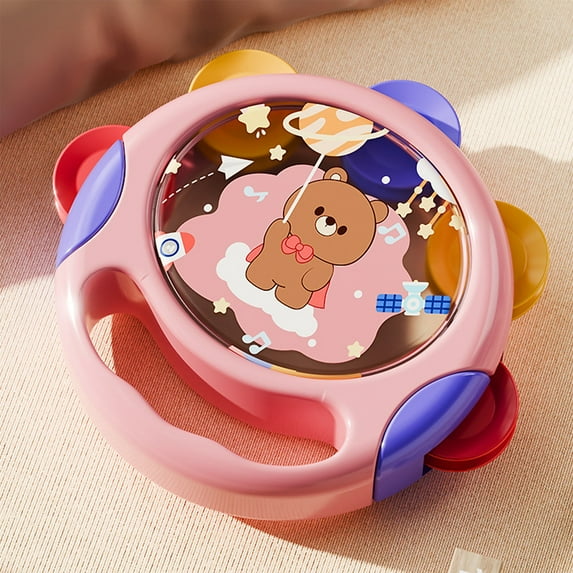 ChicYu Maraca Toy Soft Rubber Rattle Grasping Rattle For 0-6 Months Babies Educational Toy for 1-Year-Olds Lightweight Auditory and Motor Development
