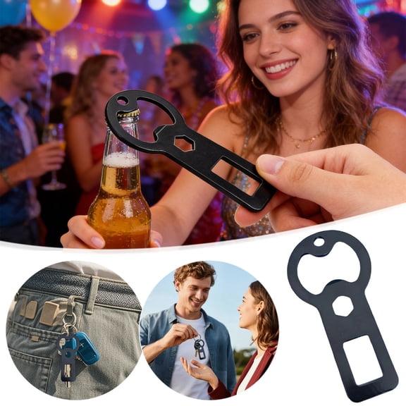 ChicYu Metal Bottle Openers Beer Cap Openers for Kitchen,Bar,Party Camping,Beverage Opener Set Home and Outdoor Easily Use Tool for Everyday Carry