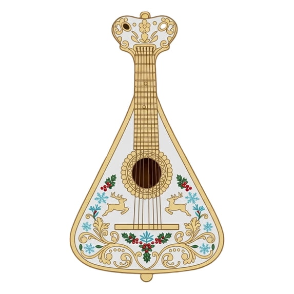 ChicYu Musical Instrument Hanging Ornaments Festive Music-themed Decor Cute Instrument Designs Ideal for Christmas Tree Home Party