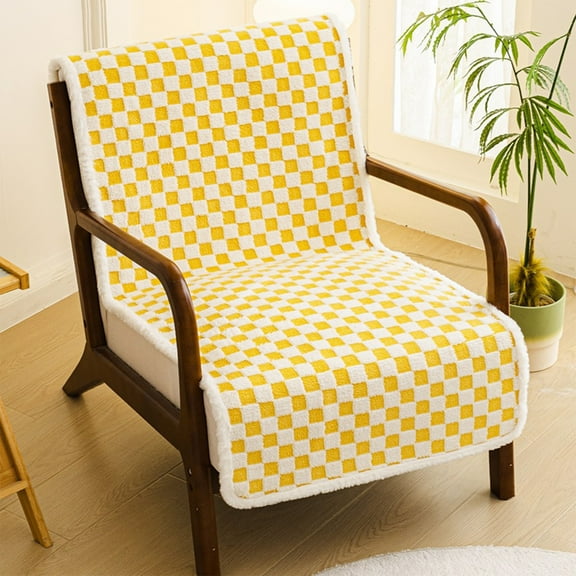 ChicYu Office Recliner Plushes Cushion with Backrest Integrated Thick Non-Slip Pad Soft Plushes Fabric for Comfortable Sitting During Long Office Hours