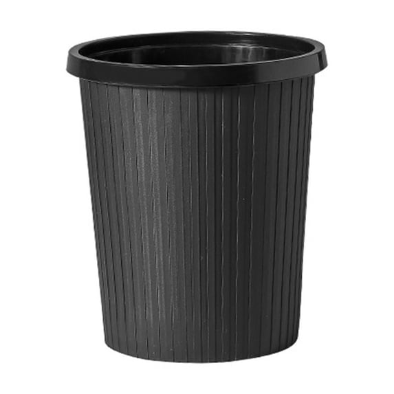 ChicYu Open Top Pressure Ring Paper Recycling Bin for Office Home Kitchen Compact Waste Basket Tear-Proof Inner Liner Foldable Design Wall Mount Black