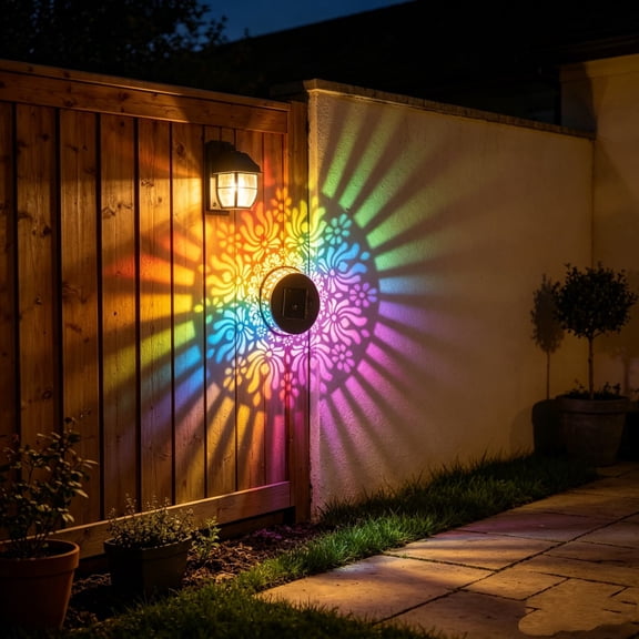 ChicYu Peony Solar Wall Light Outdoor Decorative Metal Lantern Warm LED Garden Patio Fence Lamp Waterproof Auto On/Off Night Lighting - Luz Solar Exterior Jardín