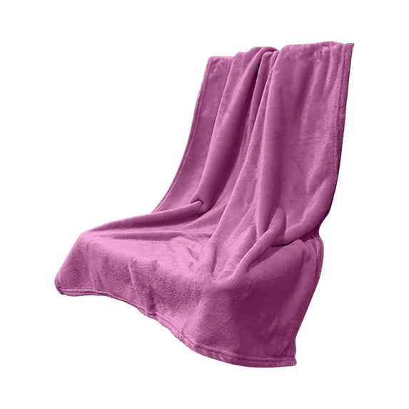 ChicYu Plush Fleece Throws Blanket Soft Wrap Solid Color Cozy Warmth Bed Cover Sofa Lounging Piece Home Decor Living Room Bedding Necessary