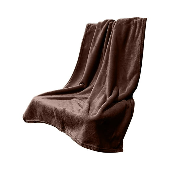 ChicYu Plush Fleece Throws Blanket Soft Wrap Solid Color Cozy Warmth Bed Cover Sofa Lounging Piece Home Decor Living Room Bedding Necessary