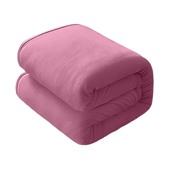 ChicYu Plush Fleece Throws Blanket Soft Wrap Solid Color Cozy Warmth Bed Cover Sofa Lounging Piece Home Decor Living Room Bedding Necessary