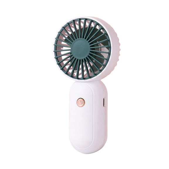 ChicYu Pocket Handheld Fan,Slim Foldable Travel Fan with Fast Charge,Heads for Commuting Silent Coolings Portable Fan Green