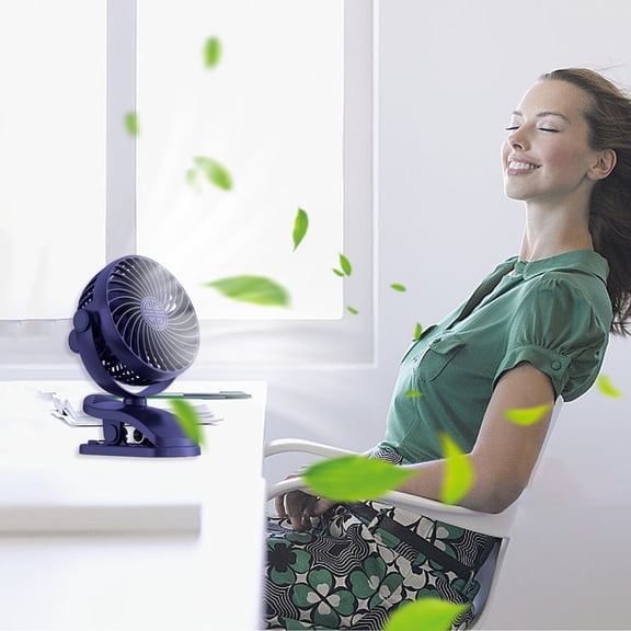 ChicYu Powerful Airflow Silent Oscillating Table Fan Bedroom Cool System 720 Degree Adjustable Tilt 3 Settings Whole Room Air Circulation Environment Control