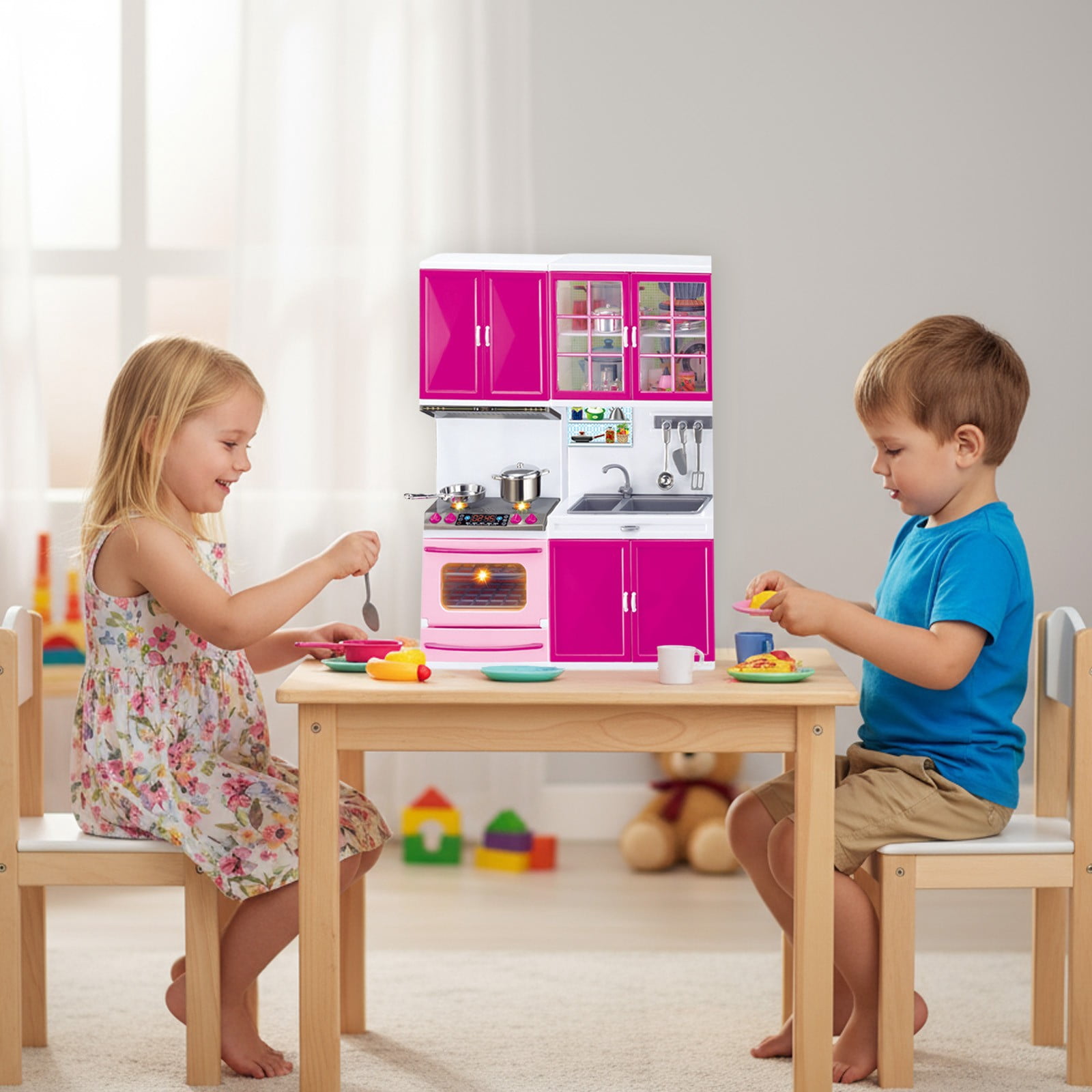 ChicYu Pretend Play Toy Mini Simulated Kitchen Toy Set Realistic Mini ...