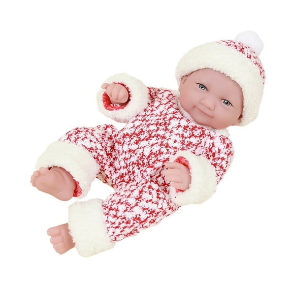 ChicYu Reborn Doll Clothes 12in Winter Cotton Coat Style Realistic Doll Outfit Toy Gift Educational Pretend Play Costume Soft Warm