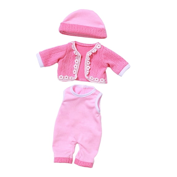 ChicYu Reborn Doll Clothes 12in Winter Cotton Coat Style Realistic Doll Outfit Toy Gift Educational Pretend Play Soft Warm